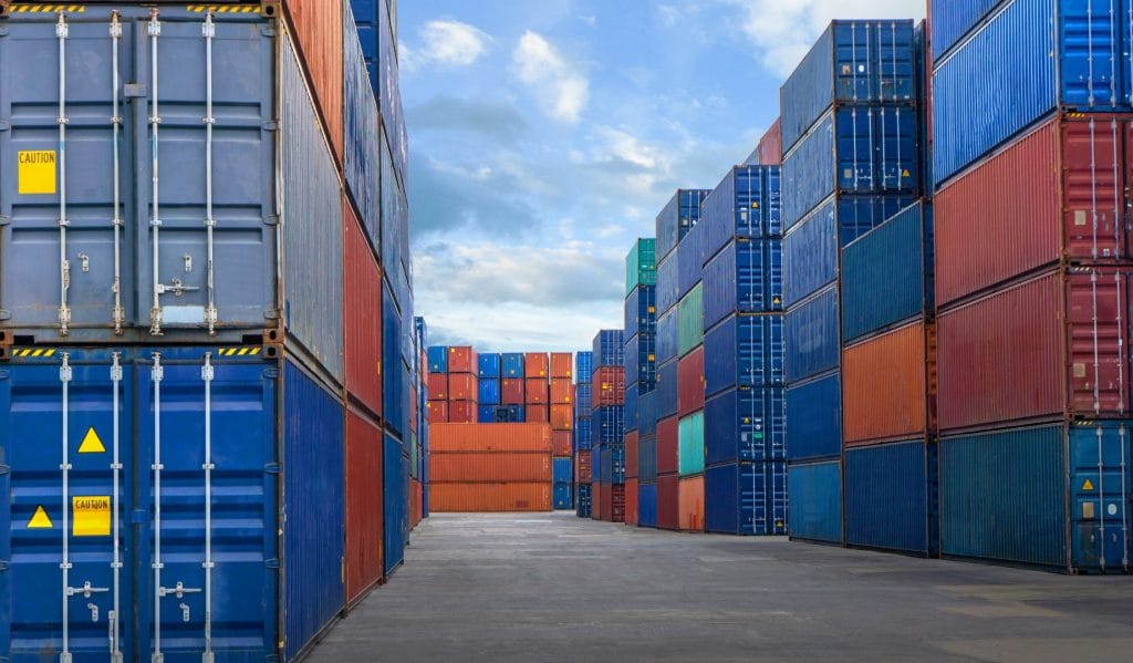 Container Yard In The Business Of Import Export